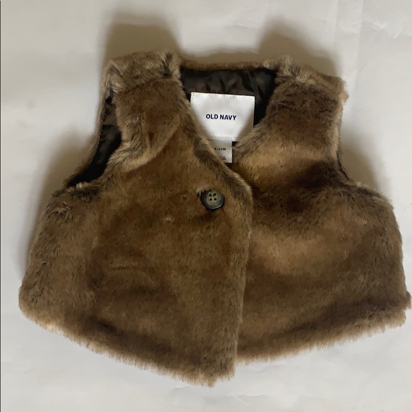 old navy baby fur vest